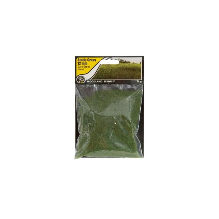 Woodland Scenics Static Grass Dark Green 12mm 625
